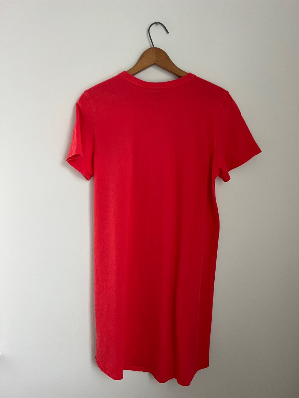 The North Face | Women's Coral Red Orange Crewneck T-shirt Dress Size Large - Picture 9 of 17